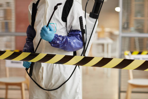 Professional Biohazard Cleanup technician working in Acton, CA